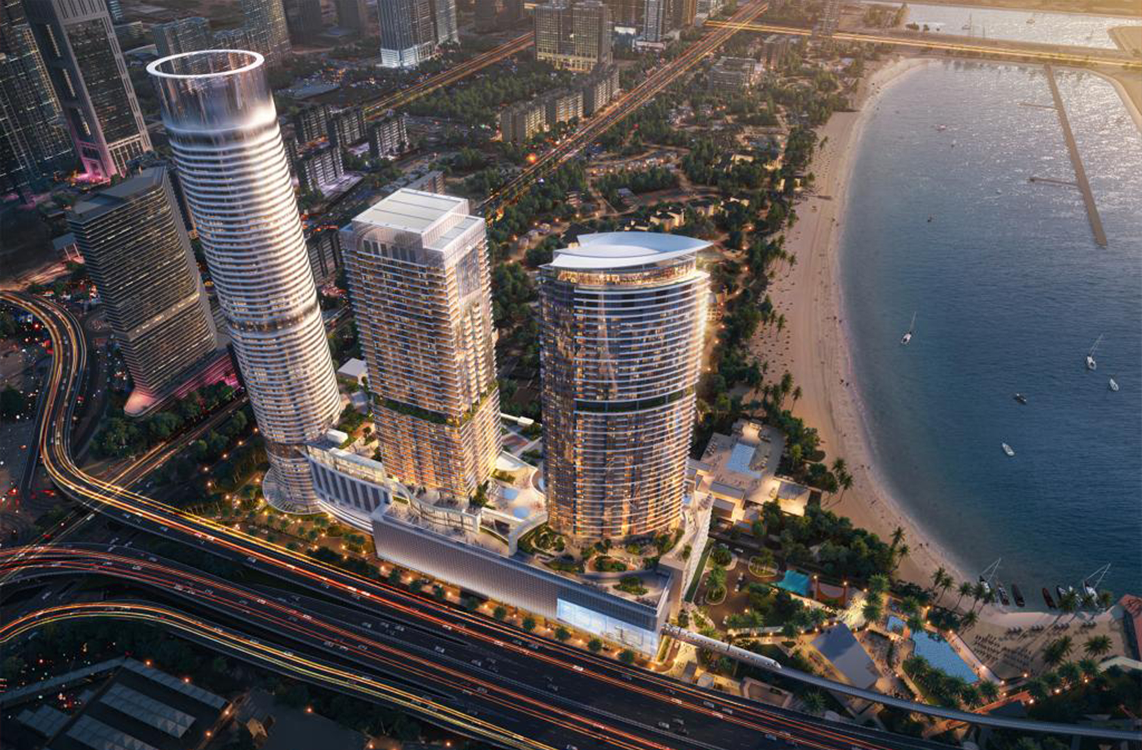 Palm Beach Towers in Palm Jumeirah by Nakheel